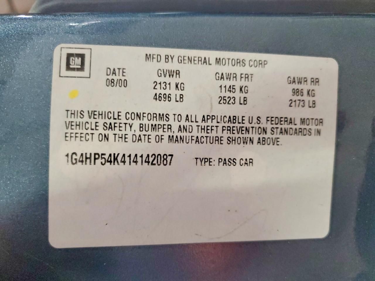 2001 Buick Lesabre Custom