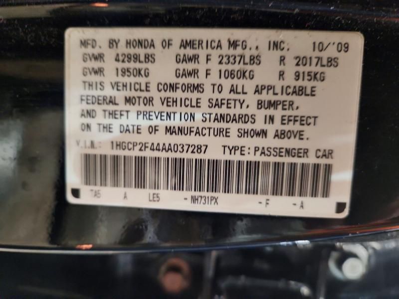 2010 Honda Accord lxp