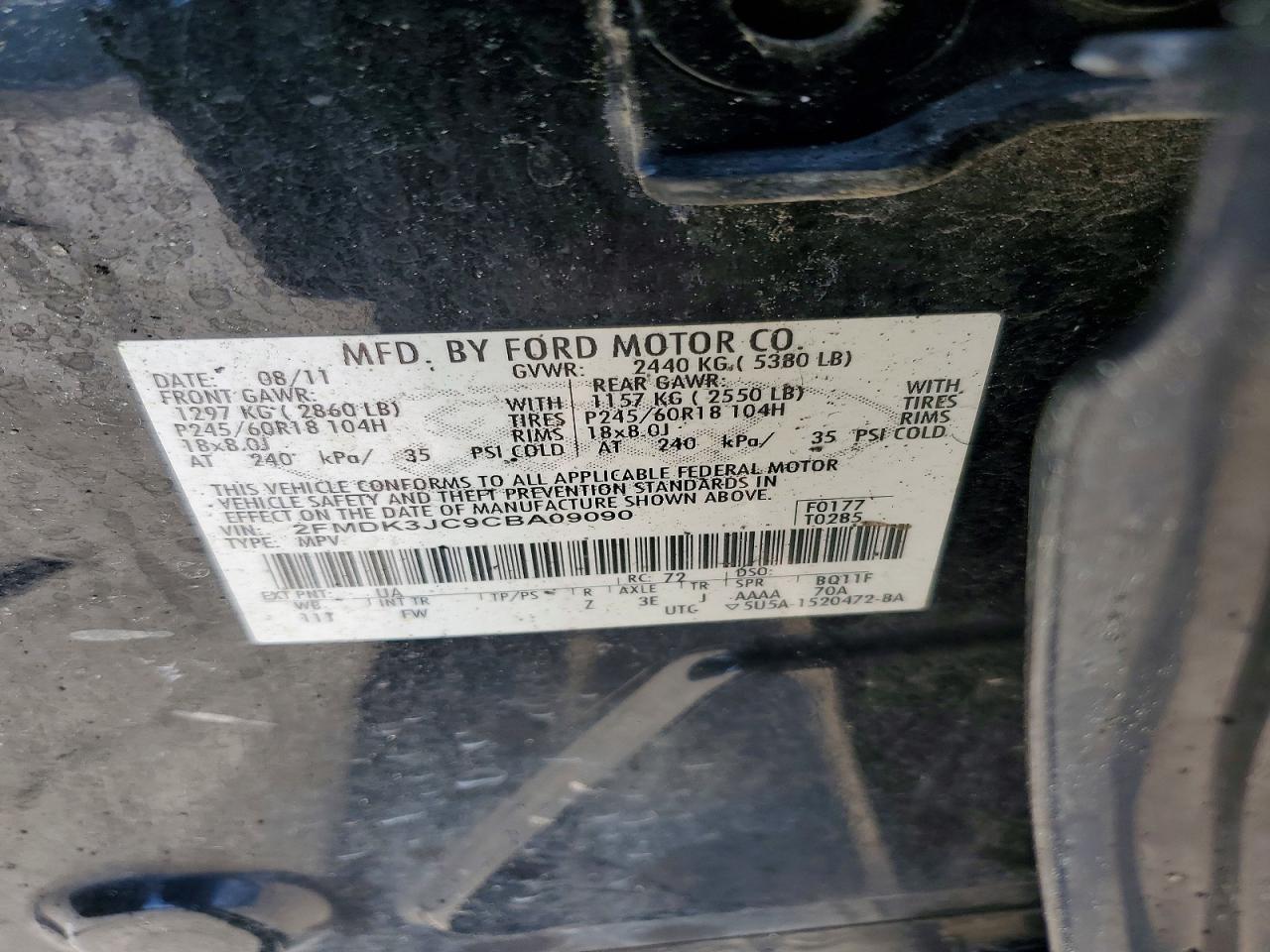 2012 Ford Edge sel