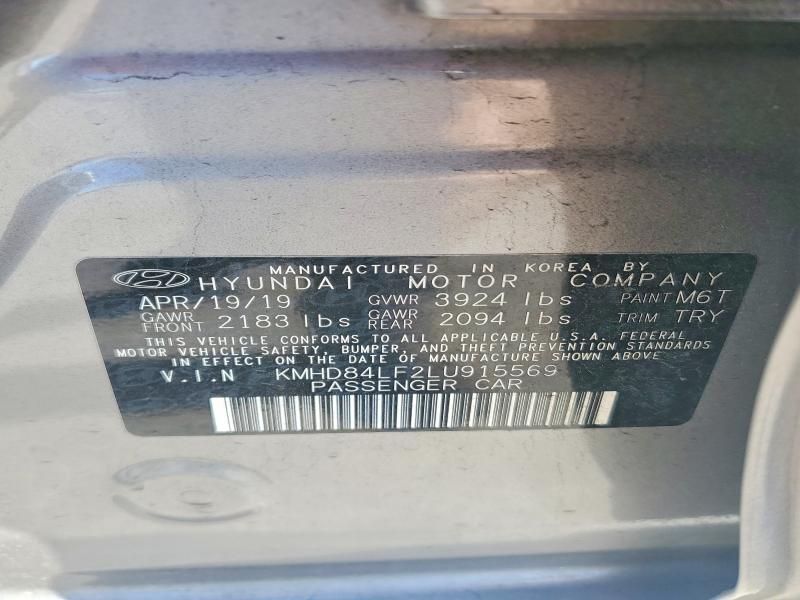 2020 Hyundai Elantra sel