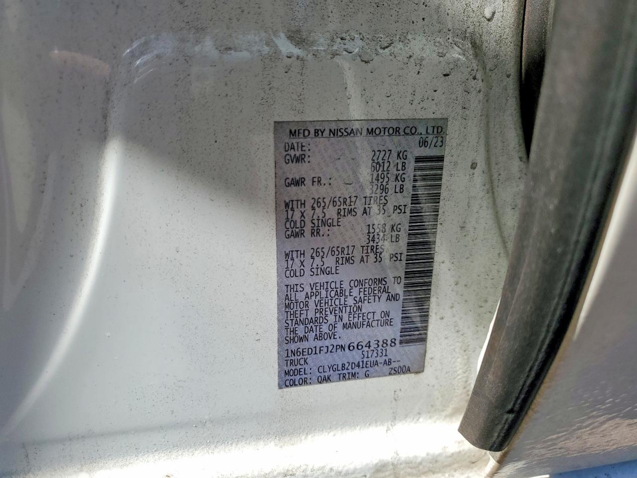 2023 Nissan Frontier SV