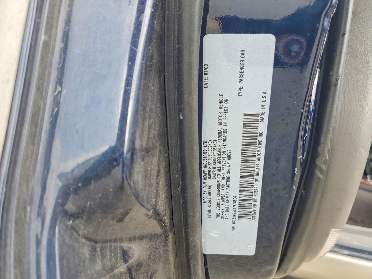 2004 Subaru Legacy Outback awp