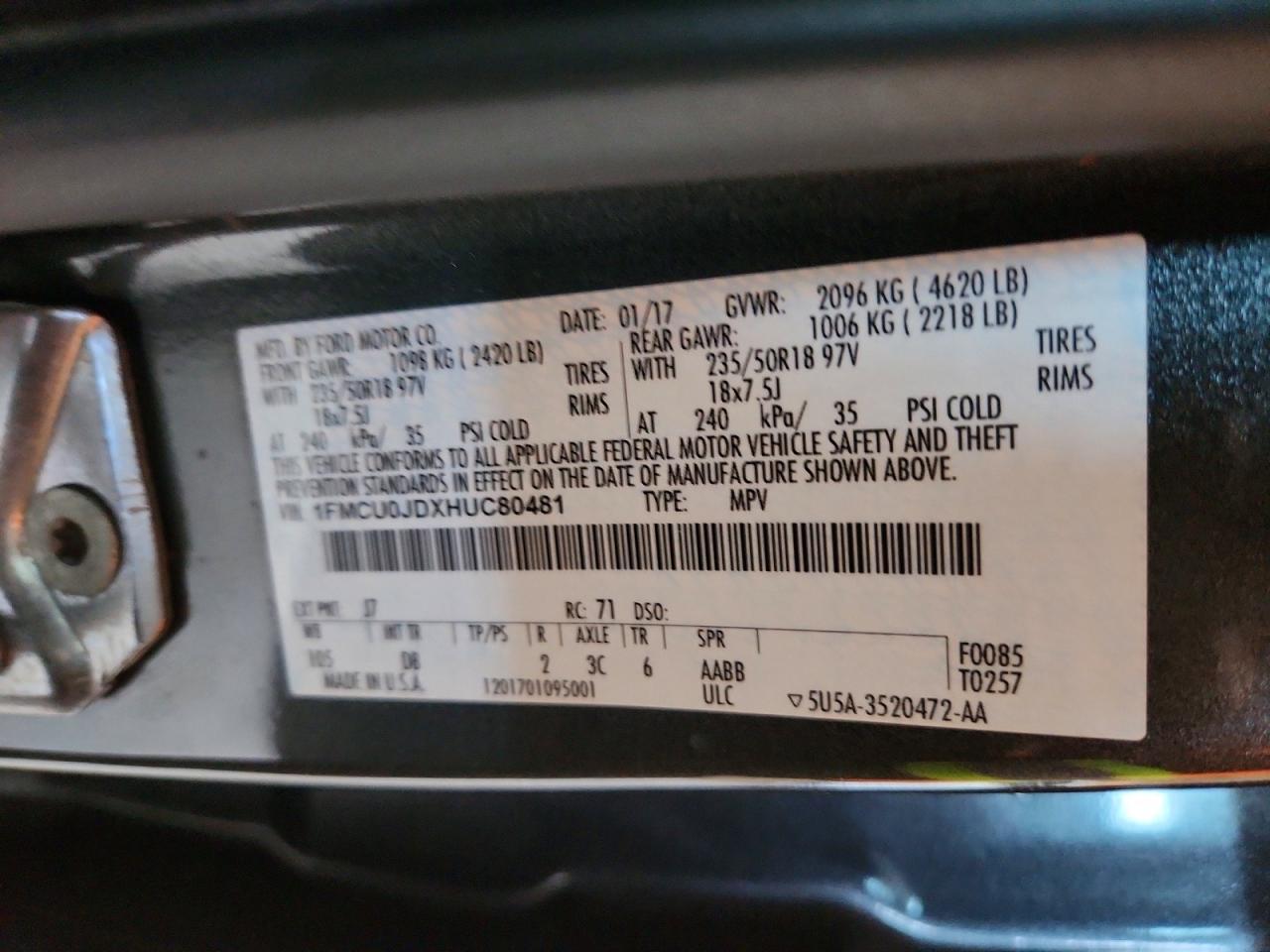2017 Ford Escape Titanium