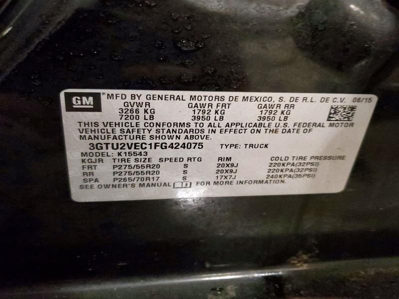 2015 GMC Sierra K1500 SLT