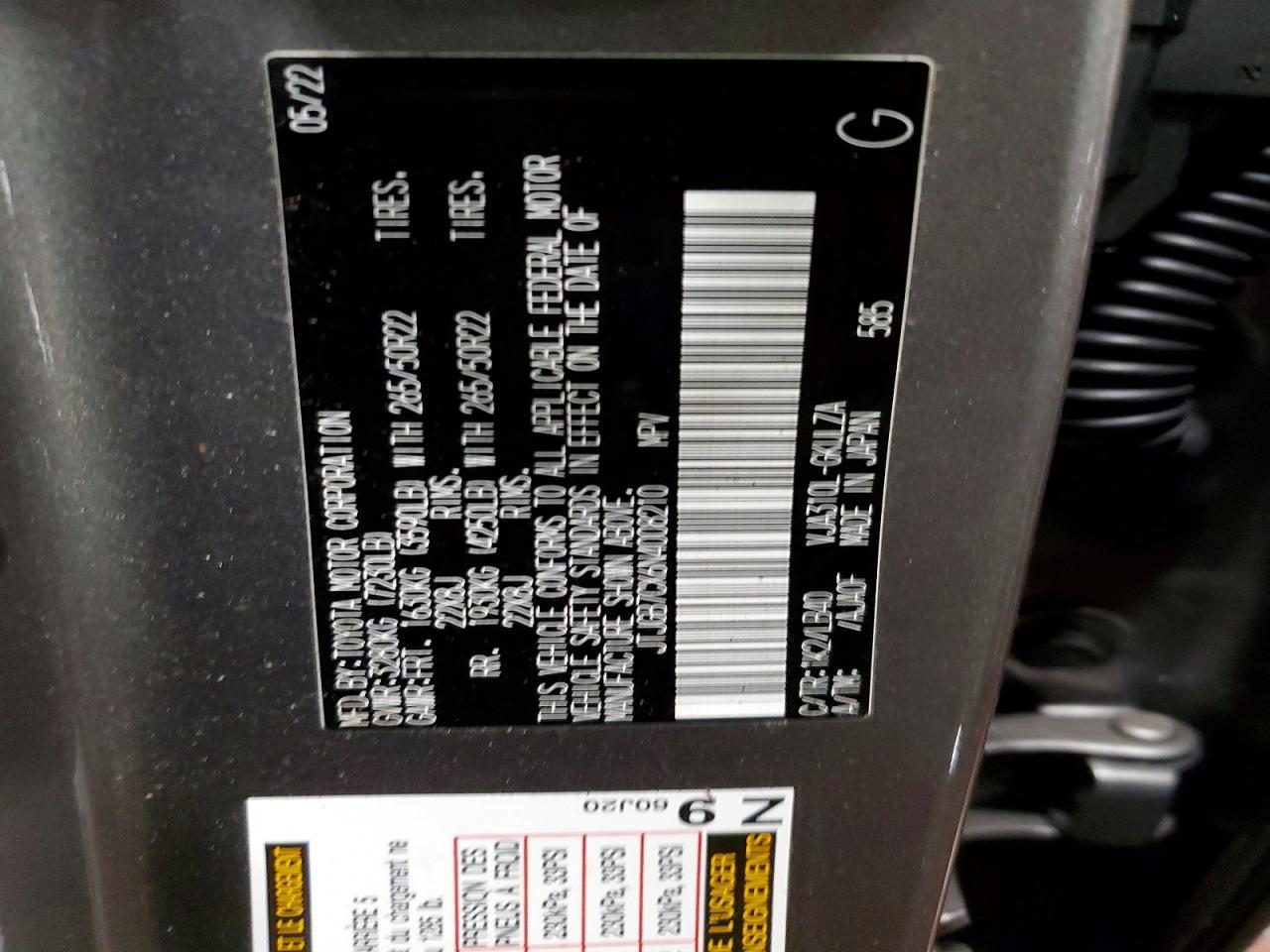 2022 Lexus Lx 600 Base