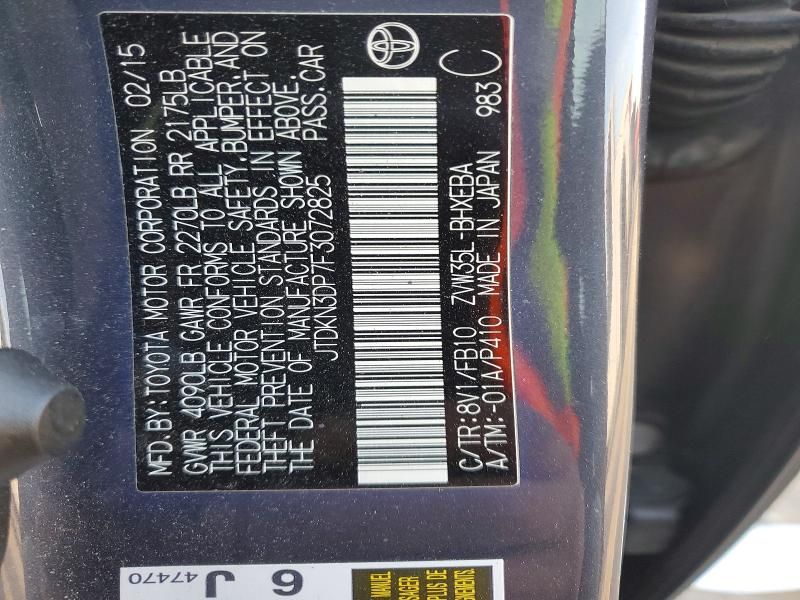 2015 Toyota Prius Plug-in Hybrid Base