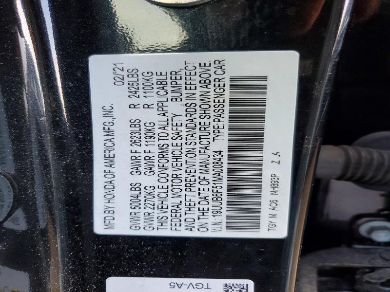 2021 Acura Tlx Tech a