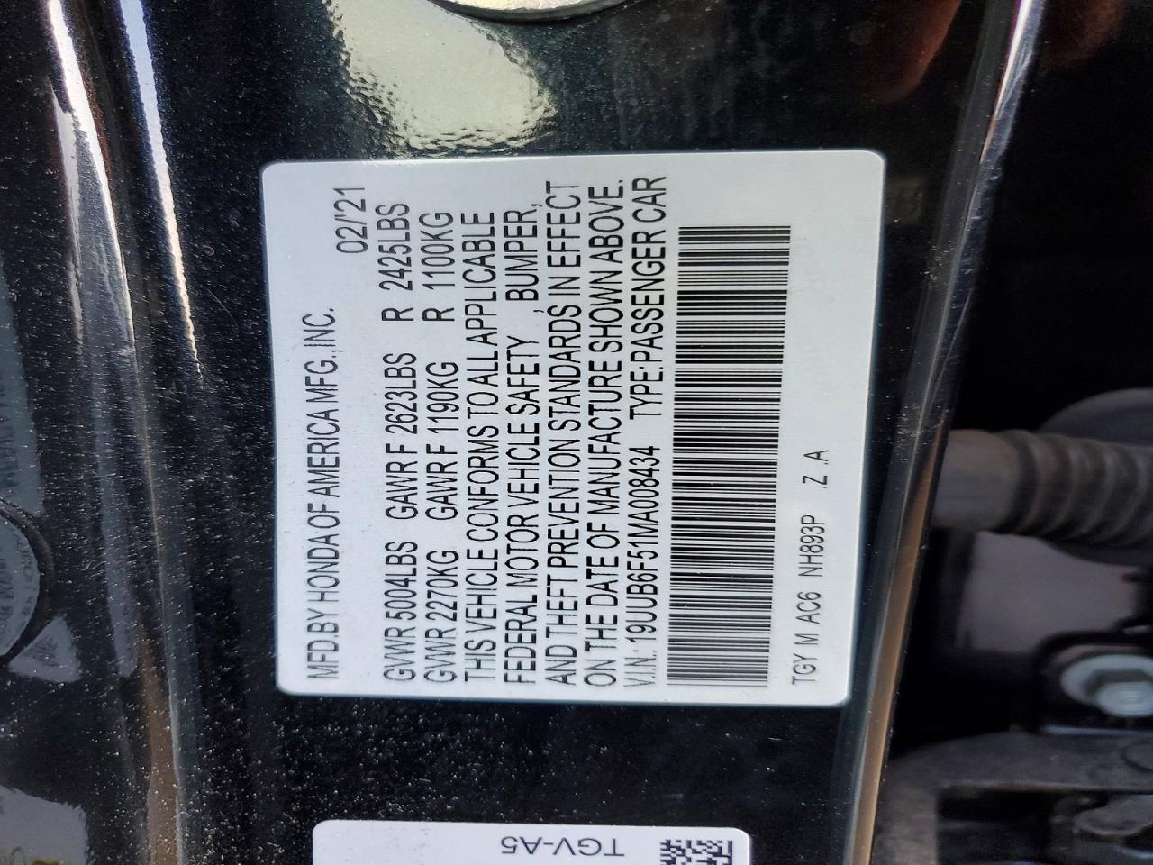 2021 Acura Tlx Tech a