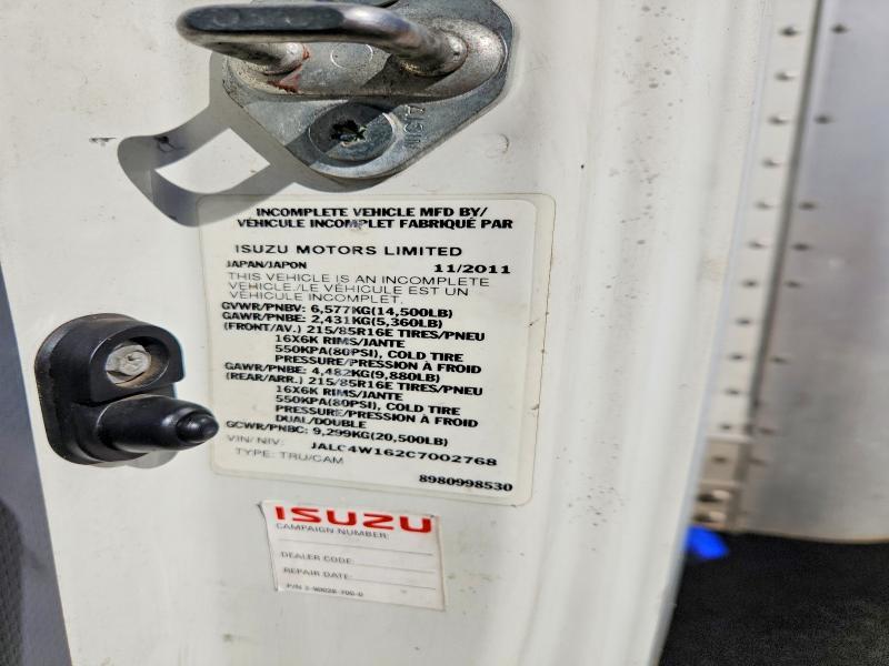 2012 Isuzu NPR HD BOX Truck