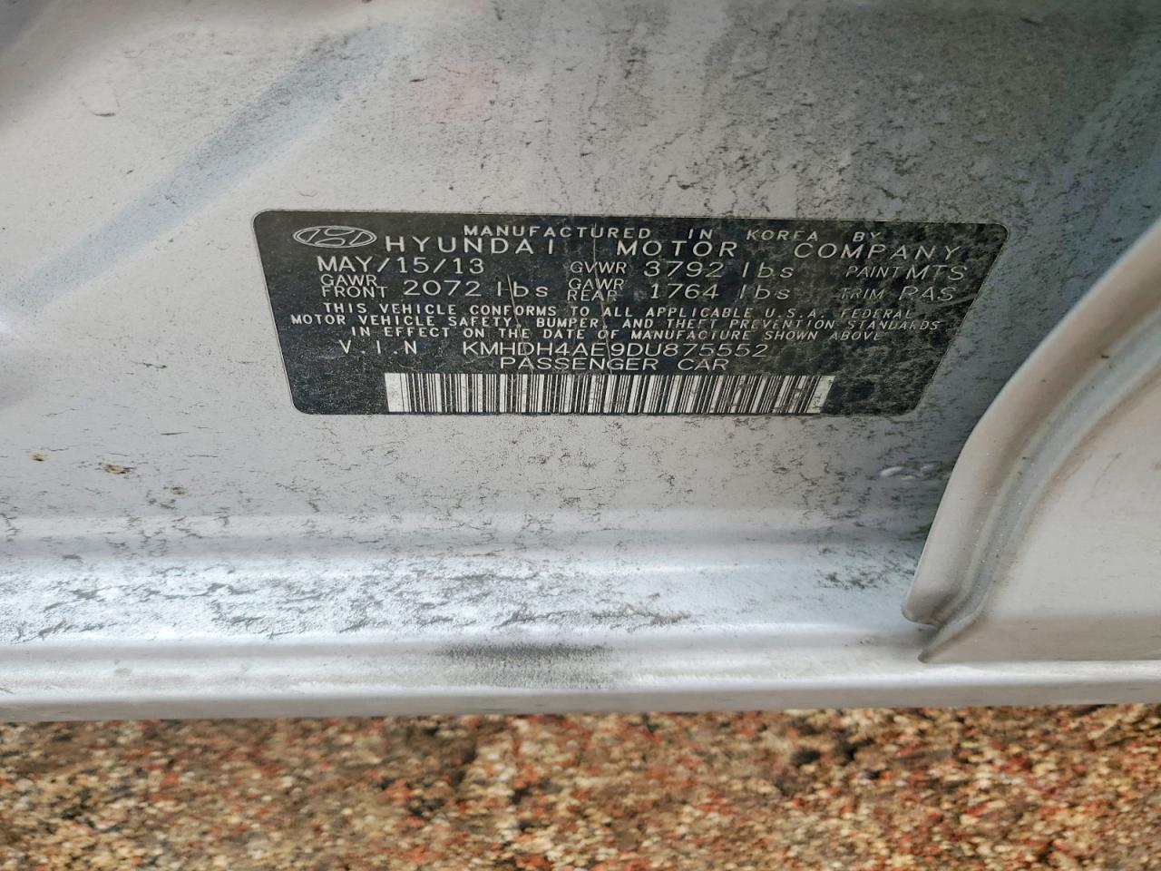 2013 Hyundai Elantra gls