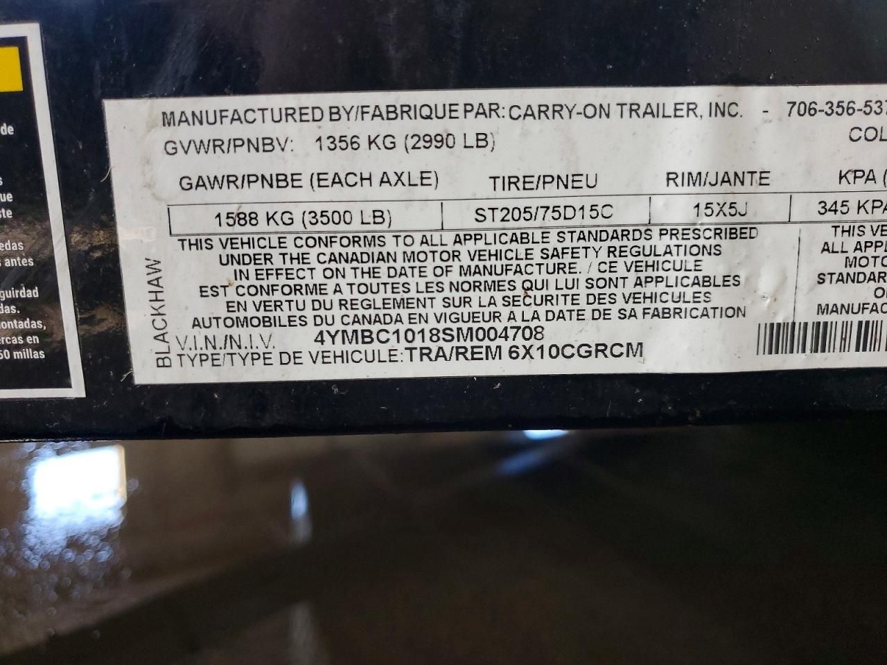2025 Carry-On Enclosed Cargo Trailer