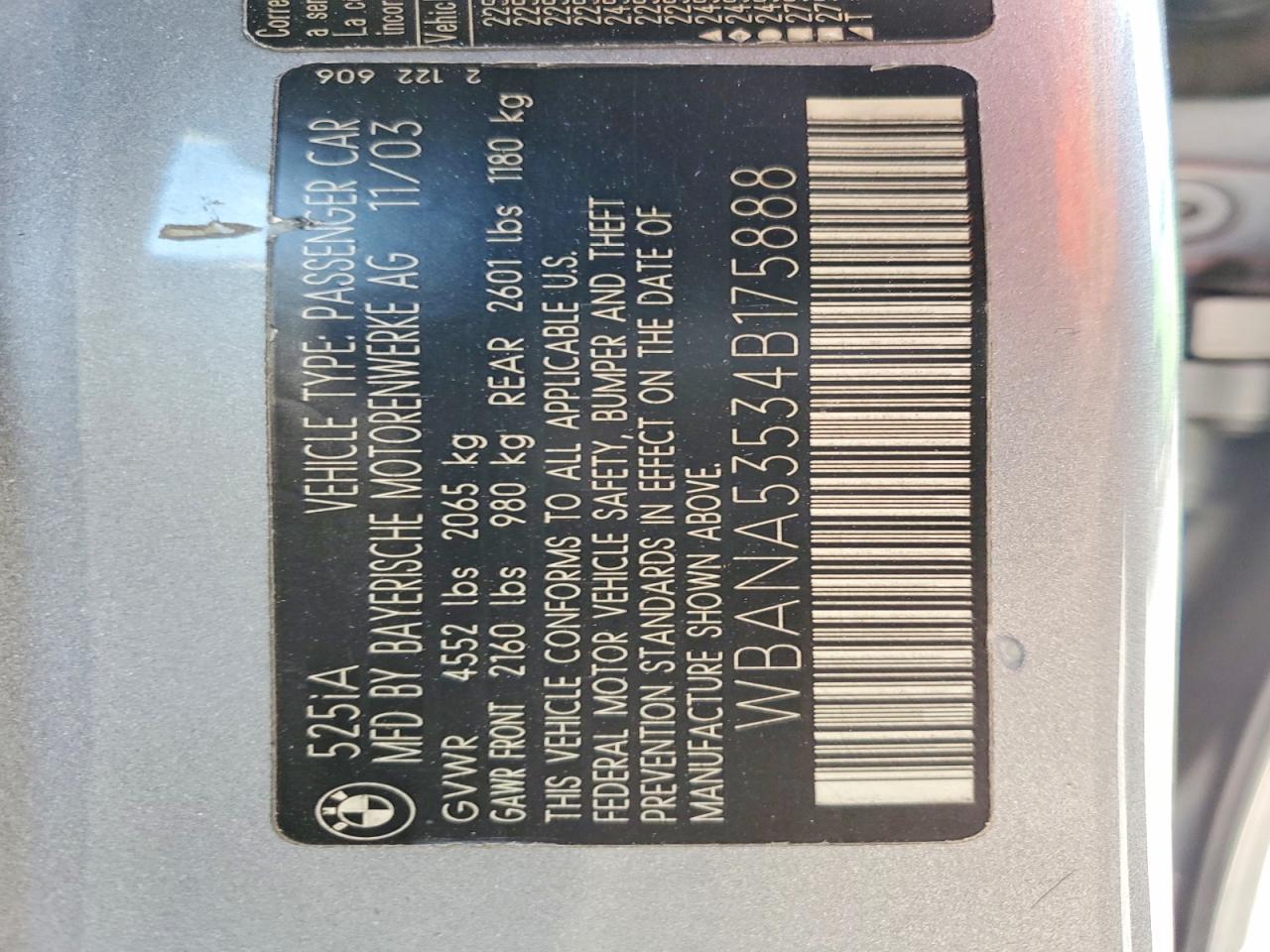 2004 BMW 525 i