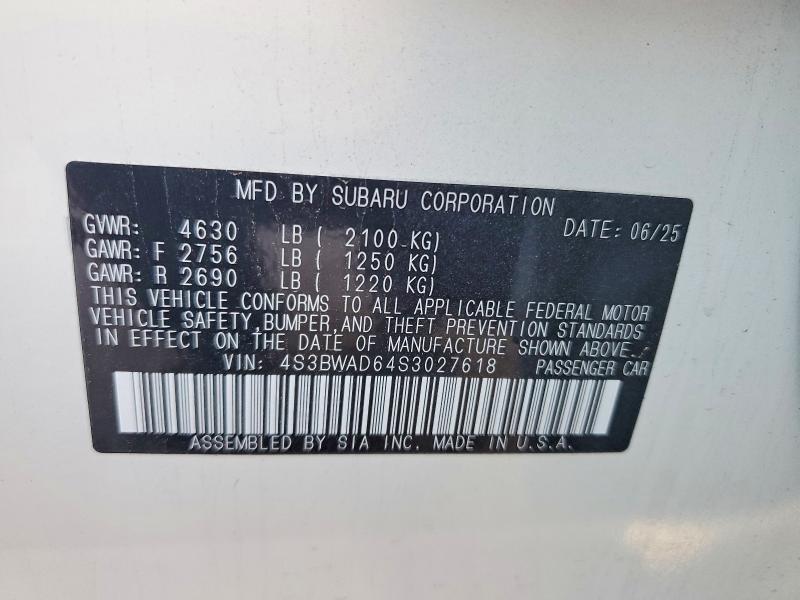2025 Subaru Legacy Premium