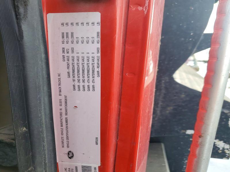 2016 Mack GU700 Dump Truck