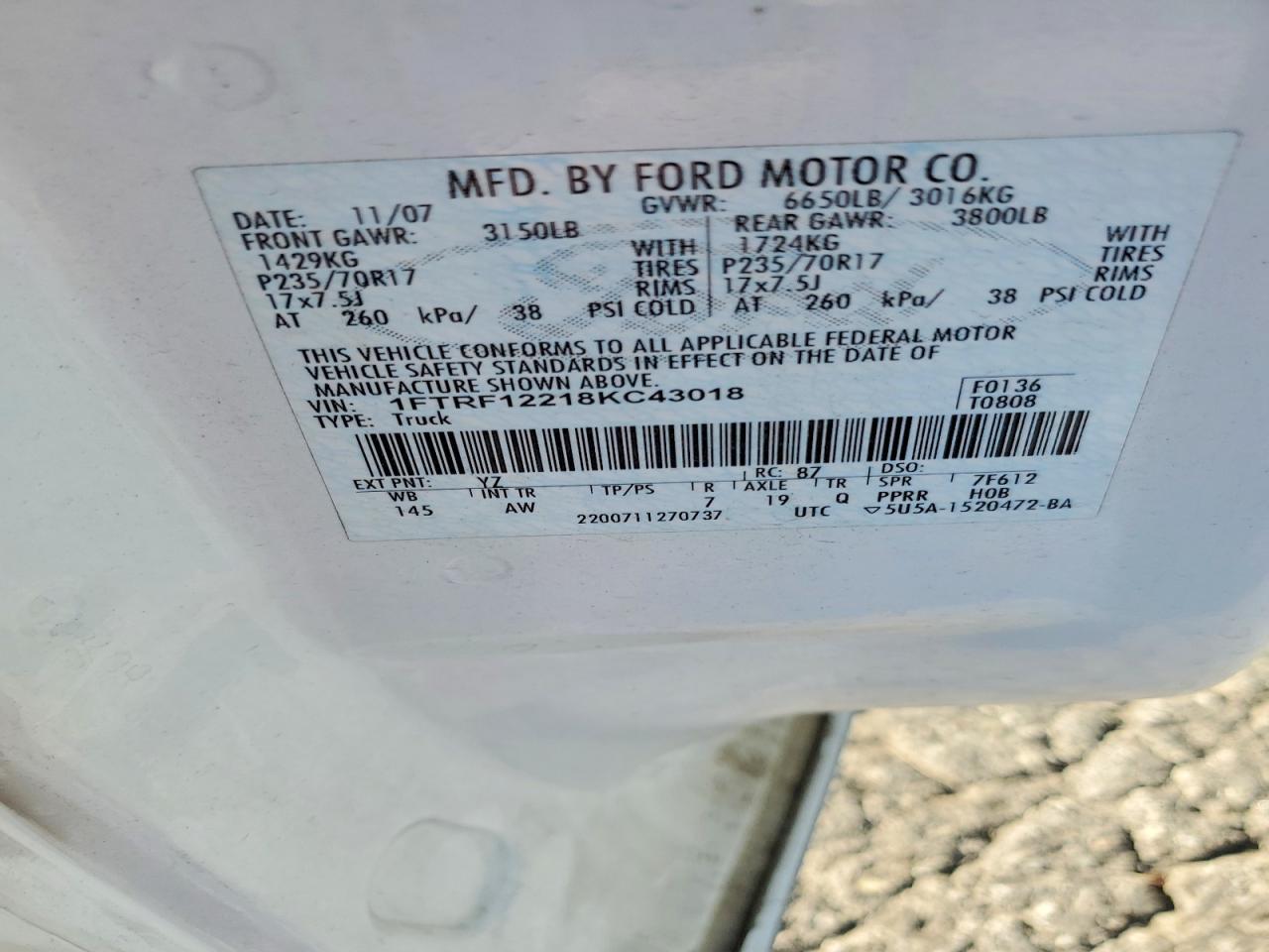 2008 Ford F150