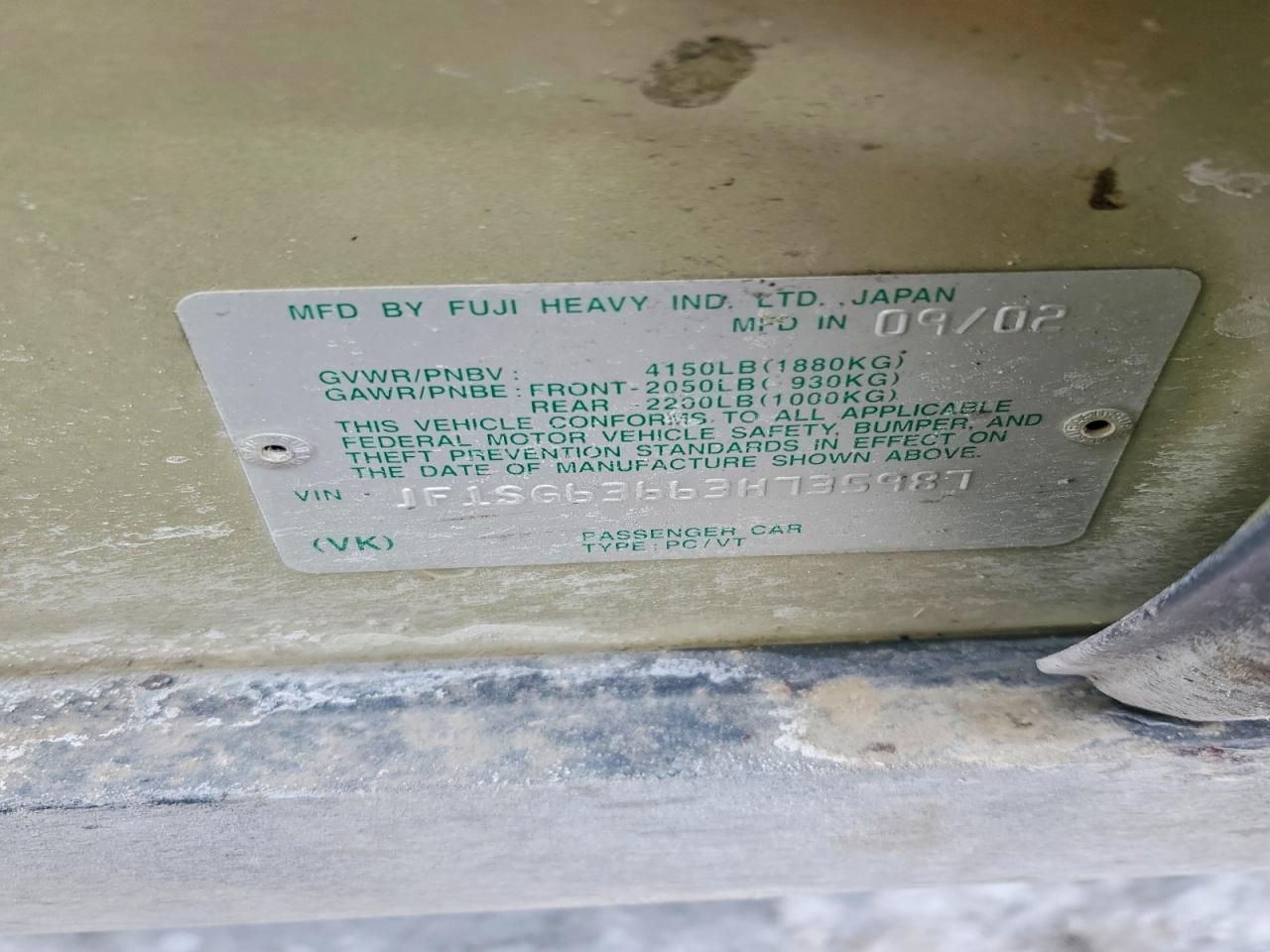 2003 Subaru Forester 2.5x