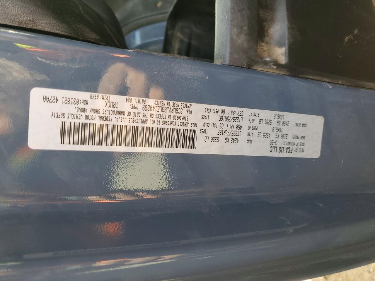 2021 Dodge RAM Promaster 3500 Delivery Van