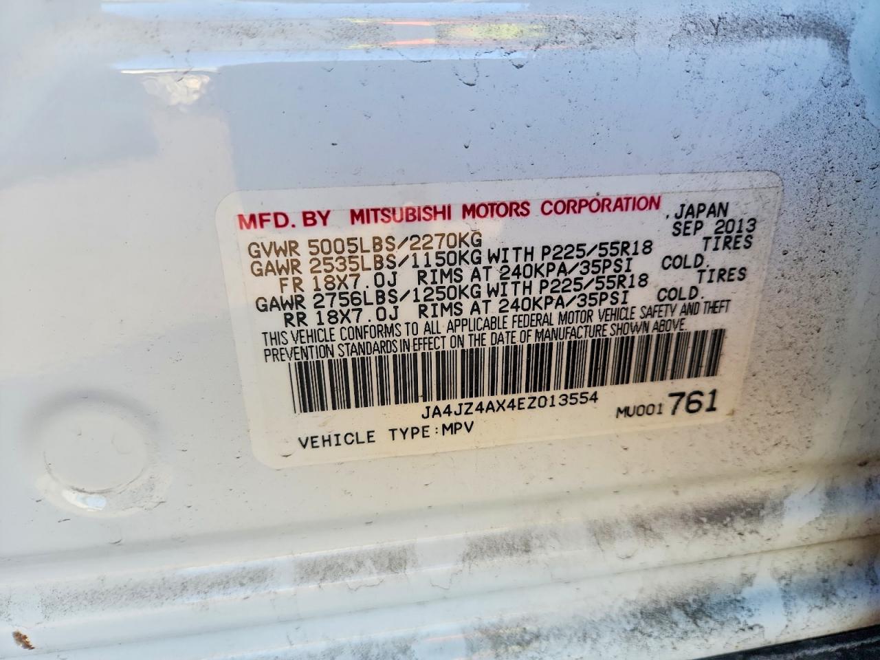 2014 Mitsubishi Outlander gt