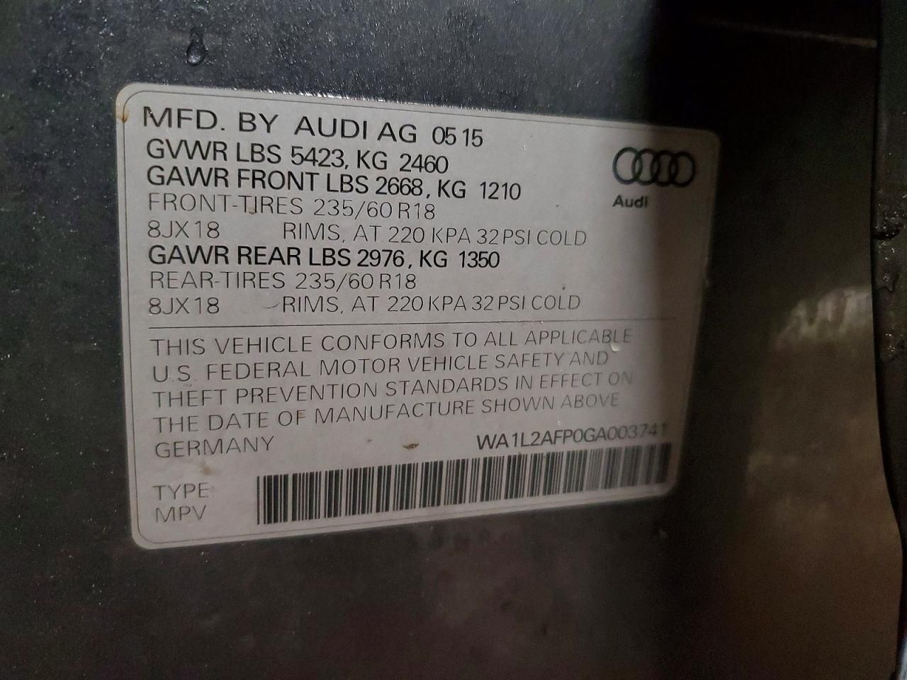 2016 Audi Q5 Premium Plus