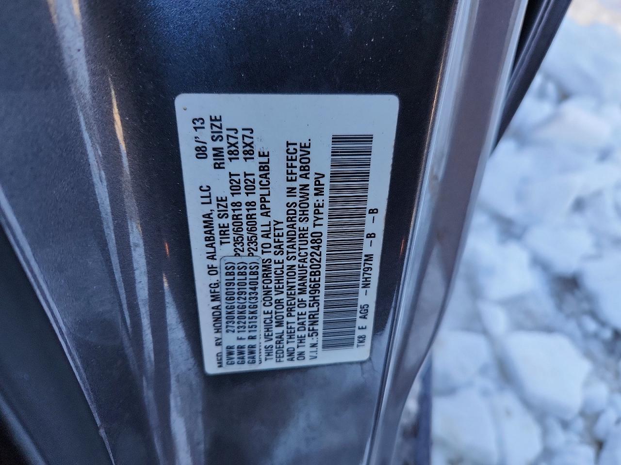 2014 Honda Odyssey Touring