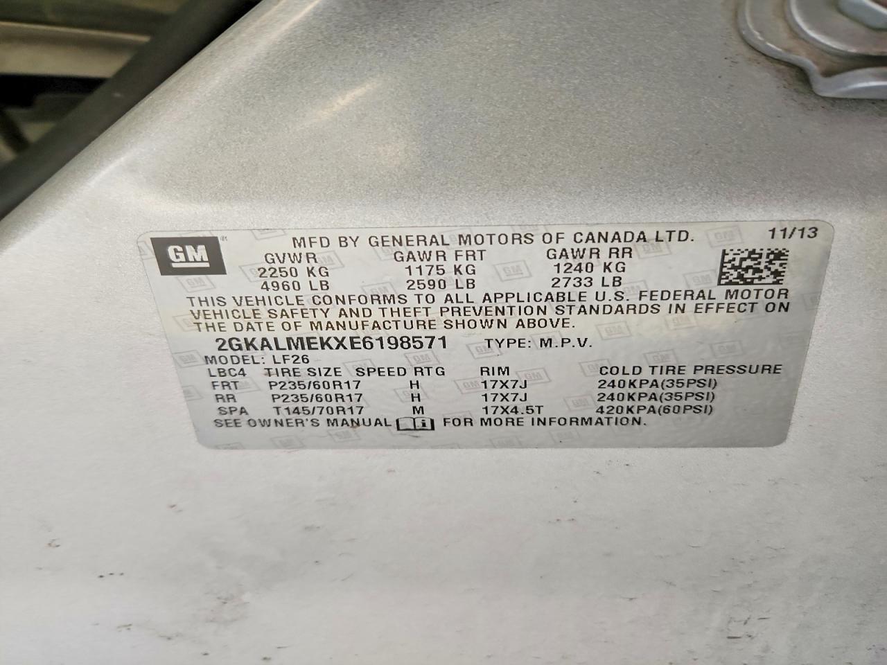 2014 GMC Terrain sle