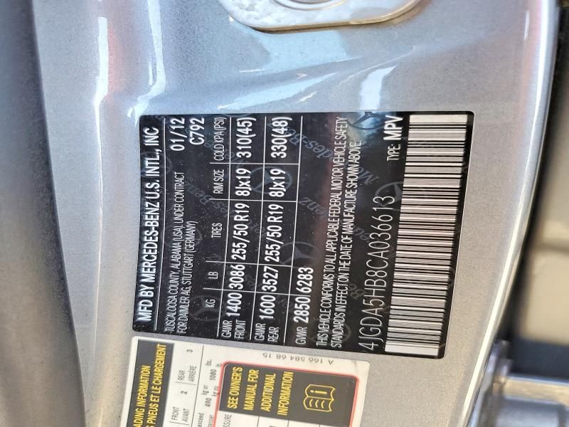 2012 Mercedes-Benz Ml 350 4matic