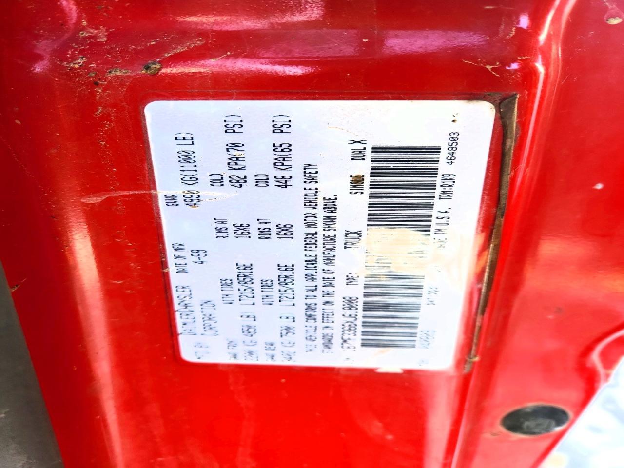 1999 Dodge 1999 Dodg RAM Pickup 3500