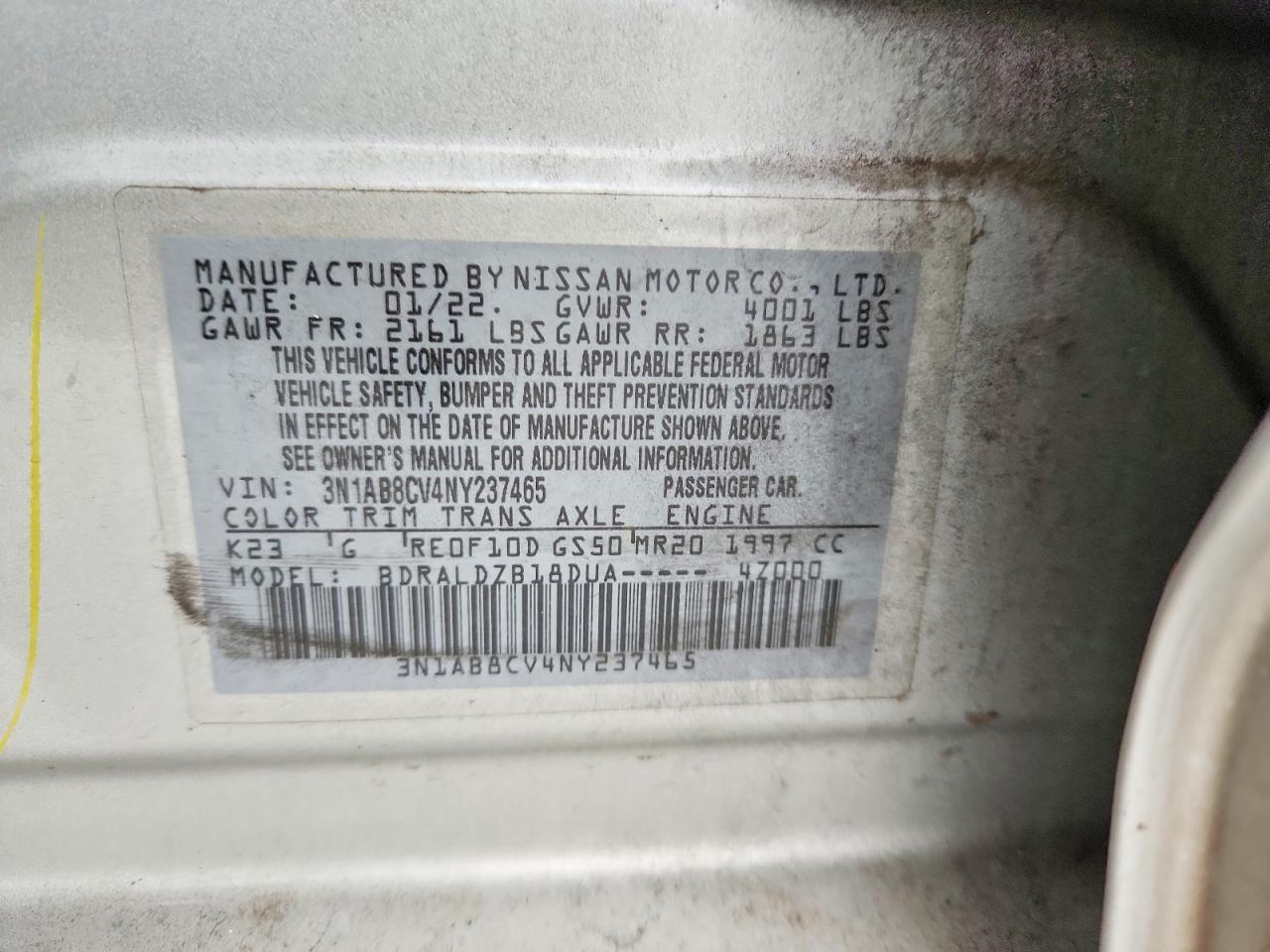 2022 Nissan Sentra sv