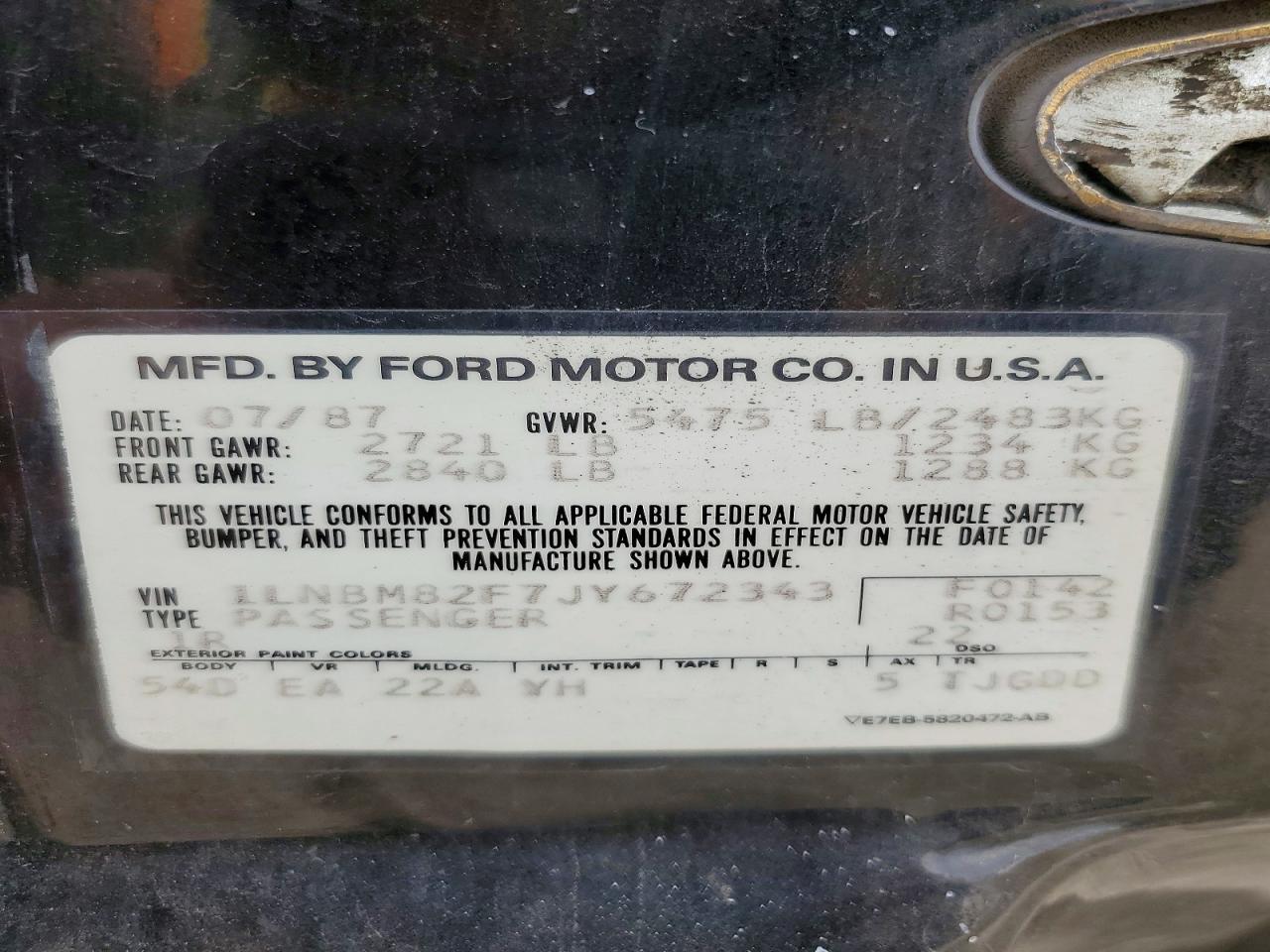 1988 Lincoln Town car Signature