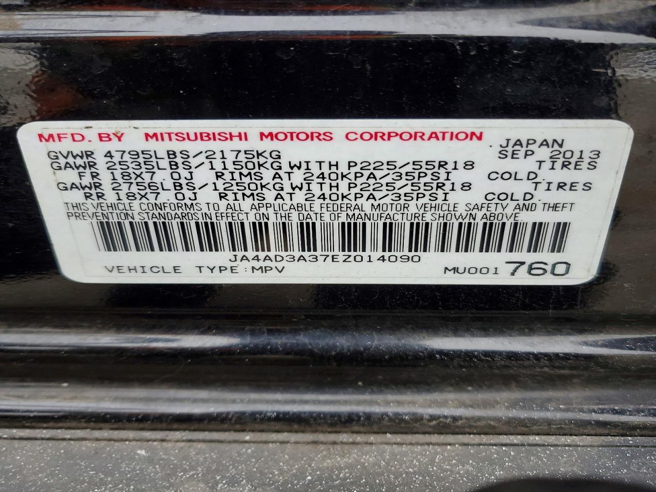2014 Mitsubishi Outlander se