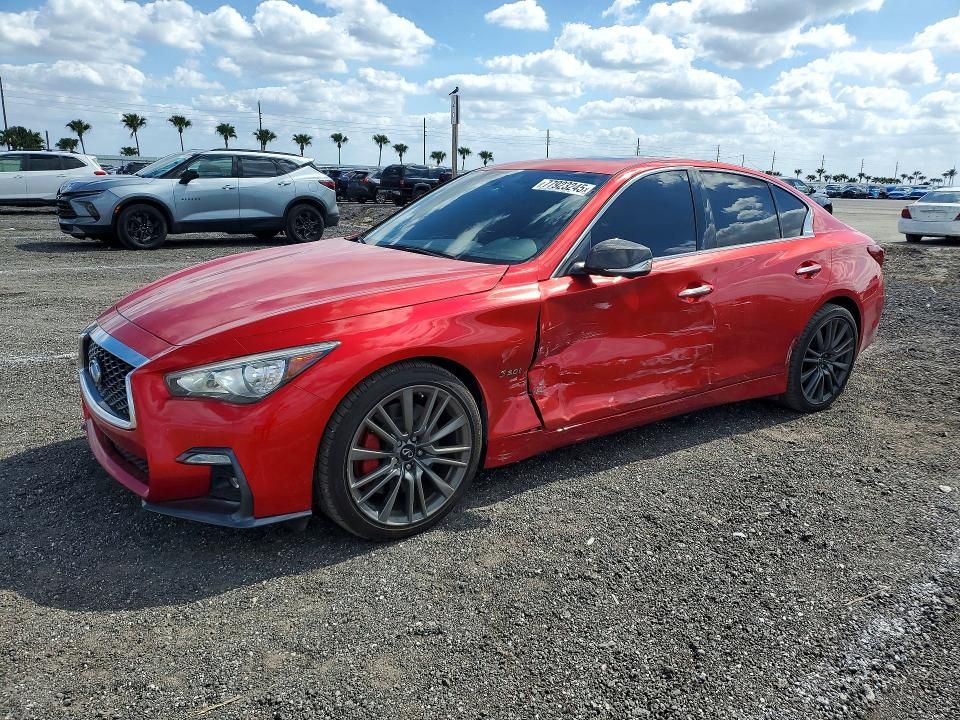 2020 Infiniti Q50 red Sport 400