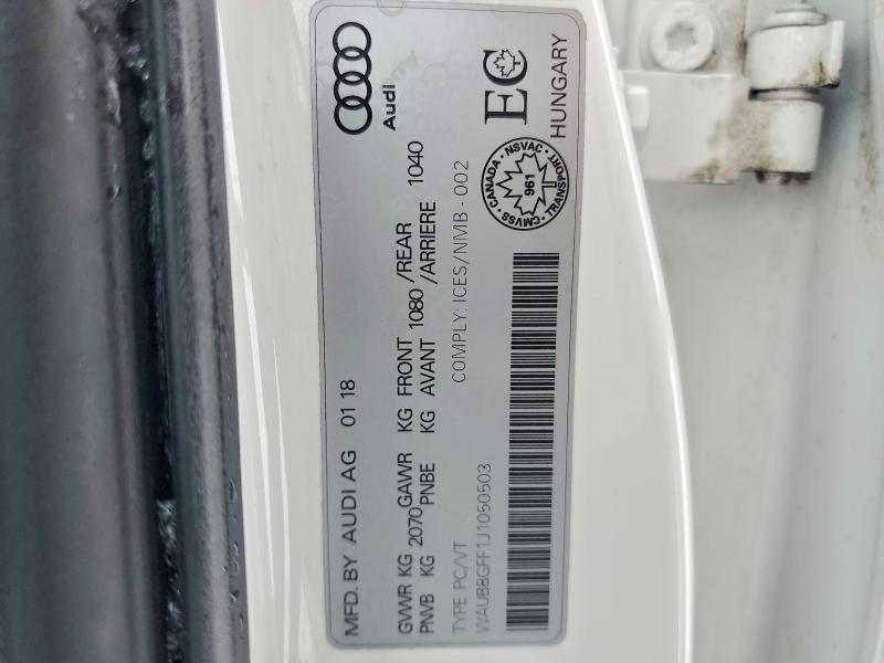 2018 Audi A3 Premium