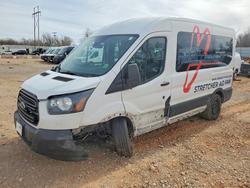 Salvage trucks for sale at Oklahoma City, OK auction: 2019 Ford Transit 1500 Utility / Service Van