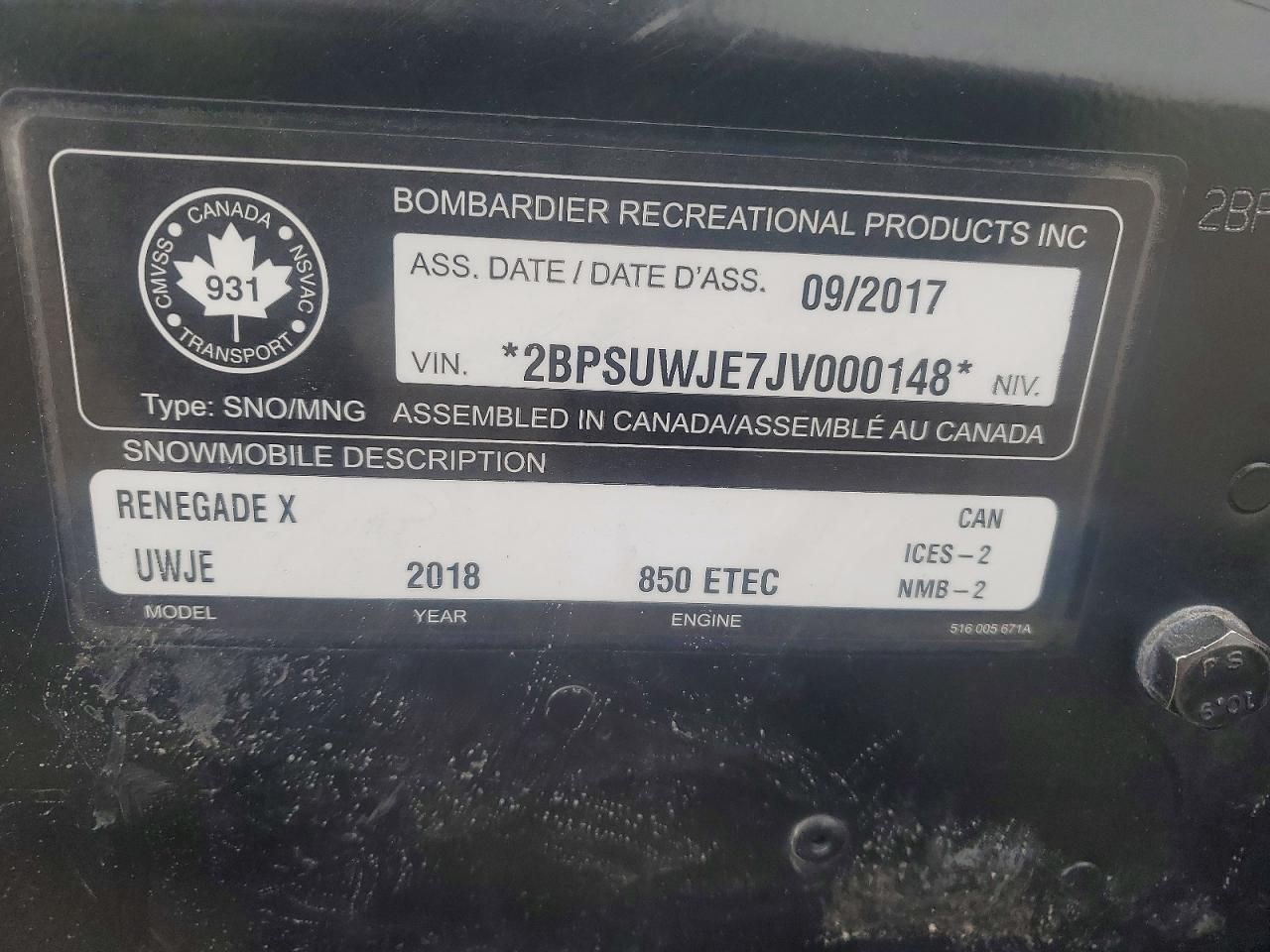 2018 Skidoo 2018 Skidoo REV