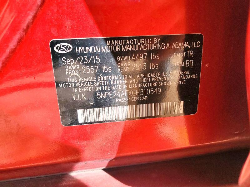 2016 Hyundai Sonata se