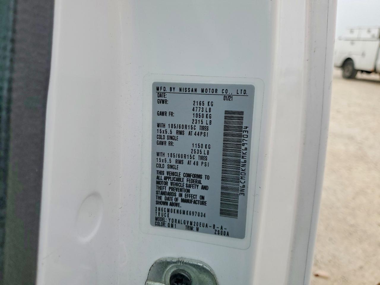 2021 Niss AN NV200 Utility / Service Van