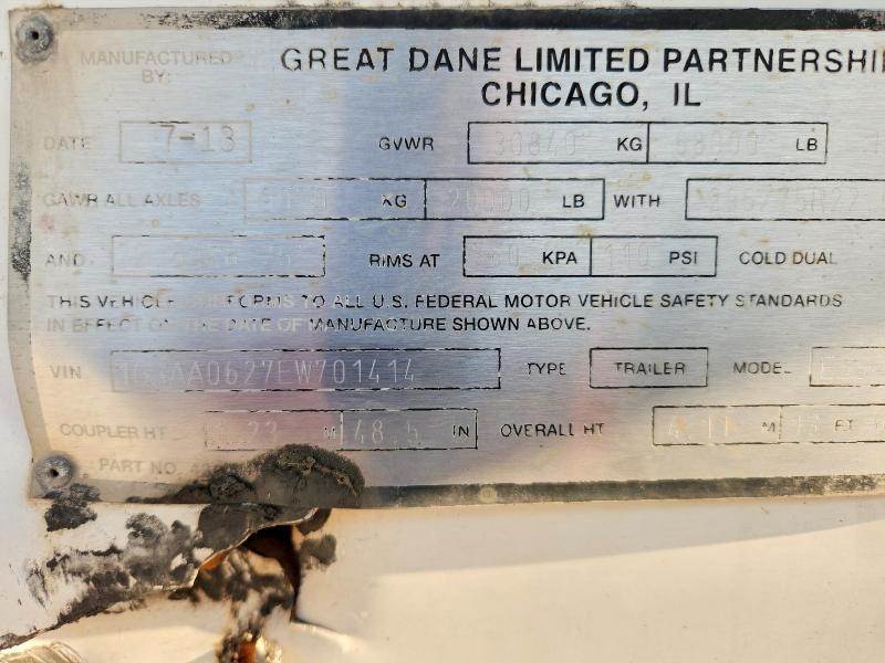 2014 Great Dane Reefer