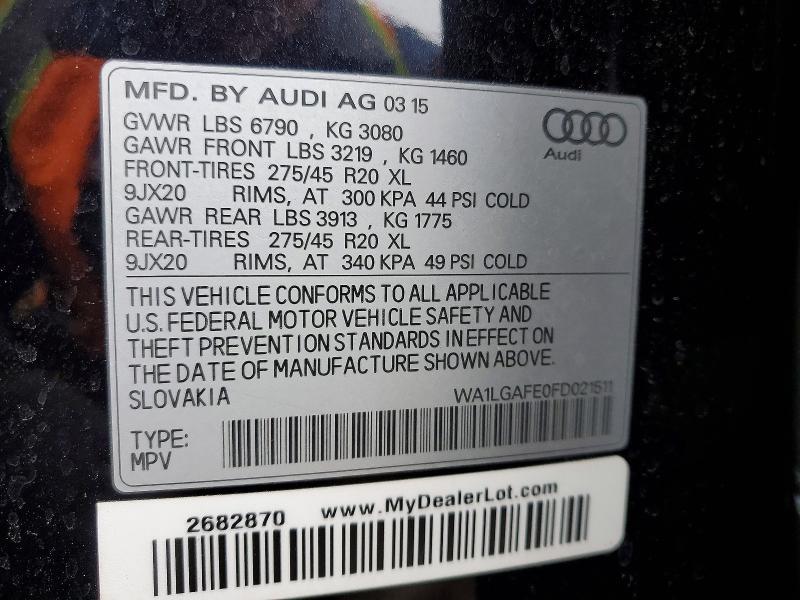 2015 Audi Q7 Premium Plus