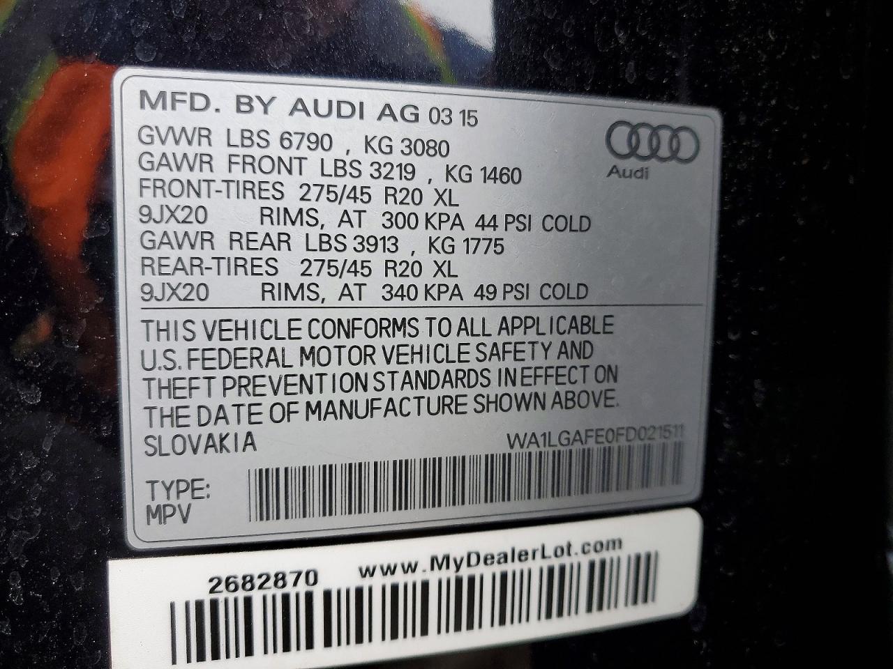 2015 Audi Q7 Premium Plus