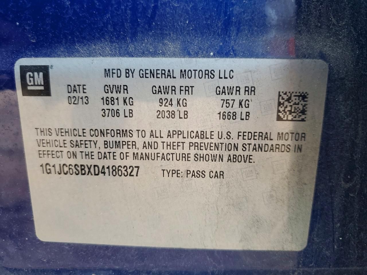 2013 Chevrolet Sonic lt