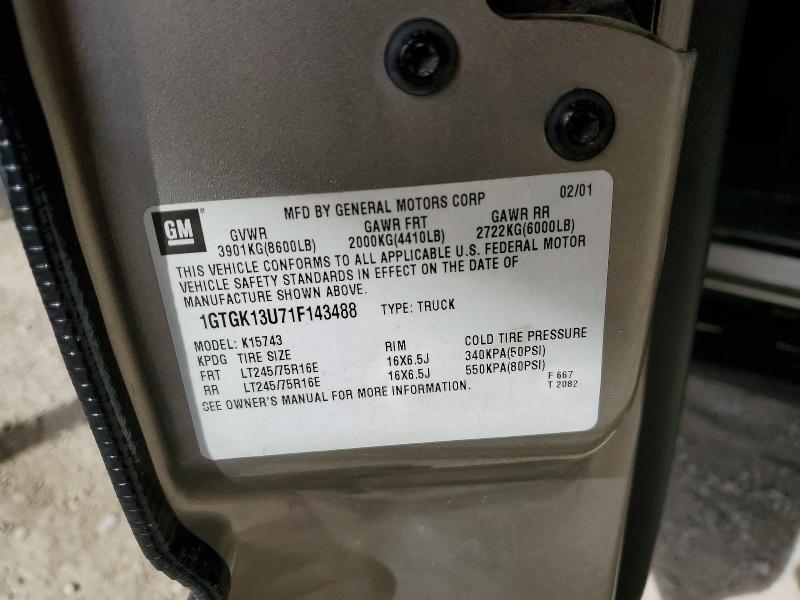 2001 GMC Sierra K1500 Heavy Duty