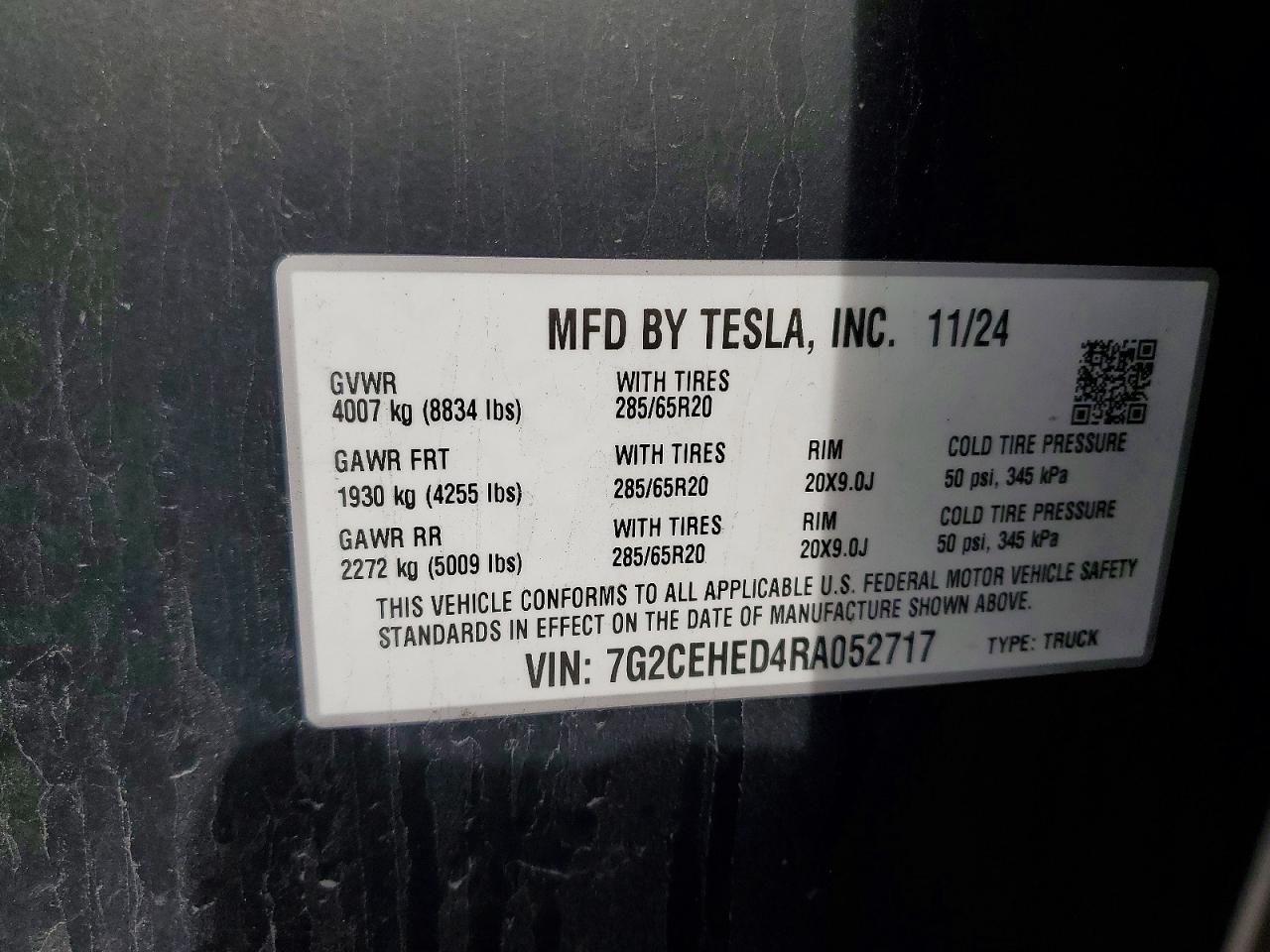 2024 Tesla Cybertruck