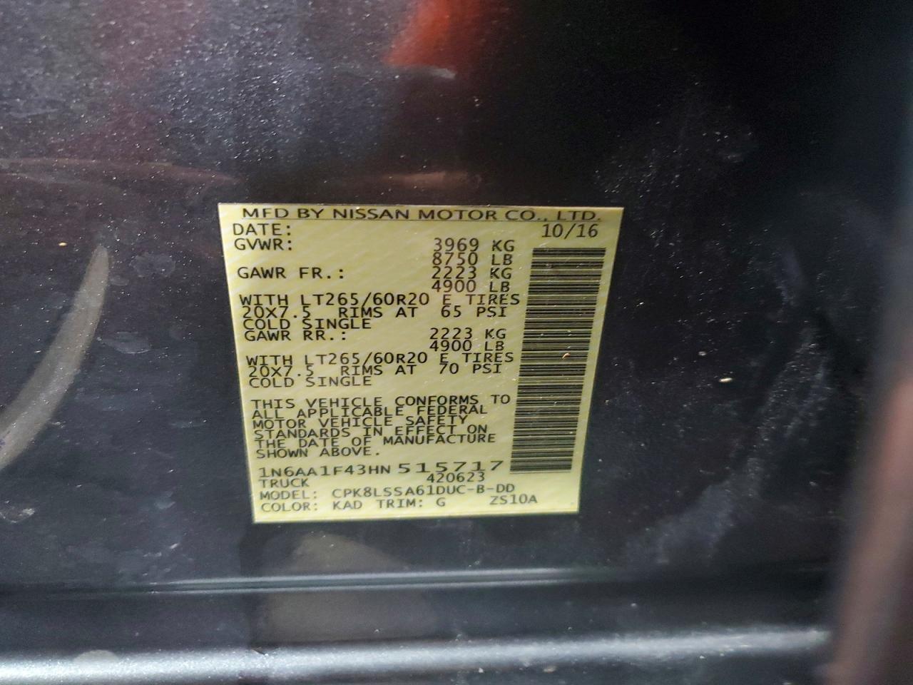 2017 Nissan Titan XD SV