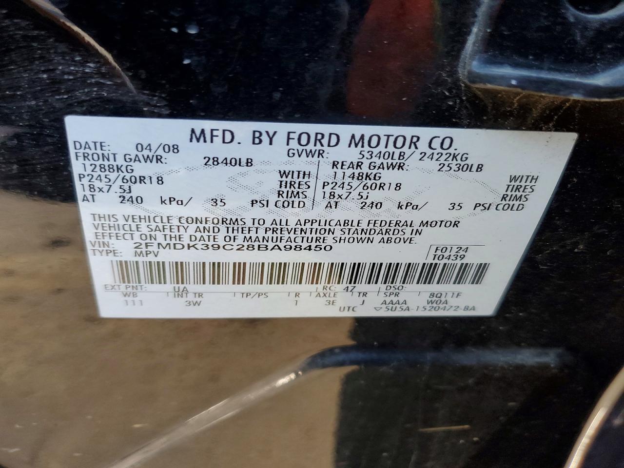 2008 Ford Edge Limited