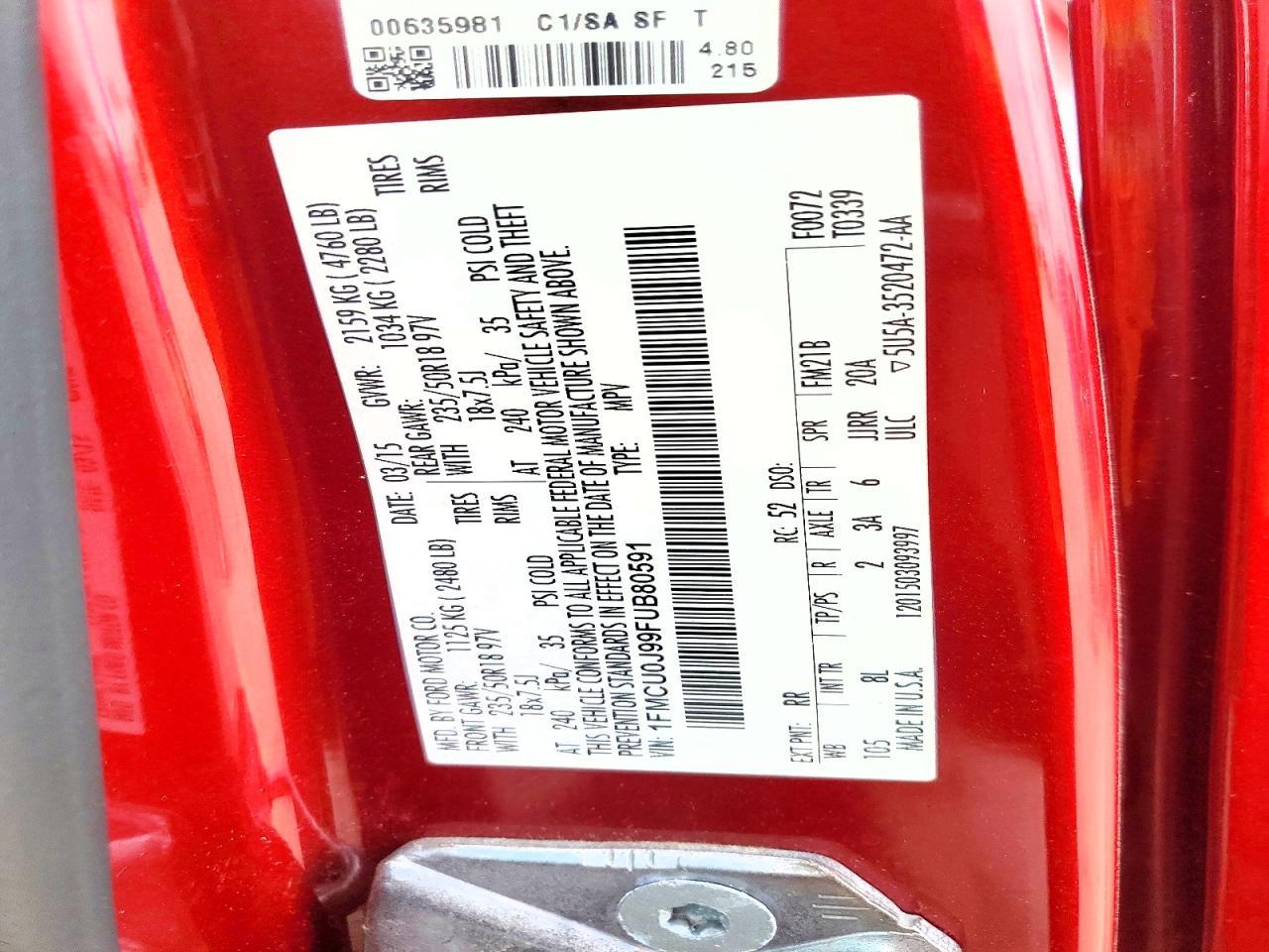 2015 Ford Escape Titanium
