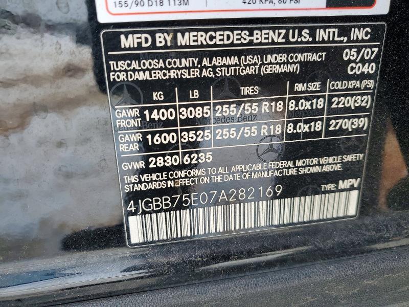 2007 Mercedes-Benz Ml 500