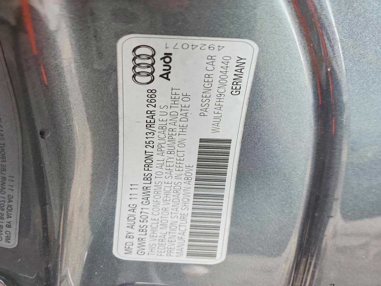 2012 Audi A5 Premium Plus