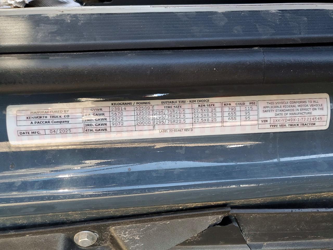 2026 Kenworth Tractor