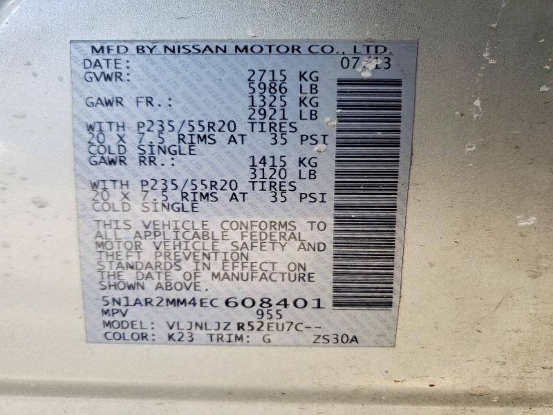 2014 Nissan Pathfinder s