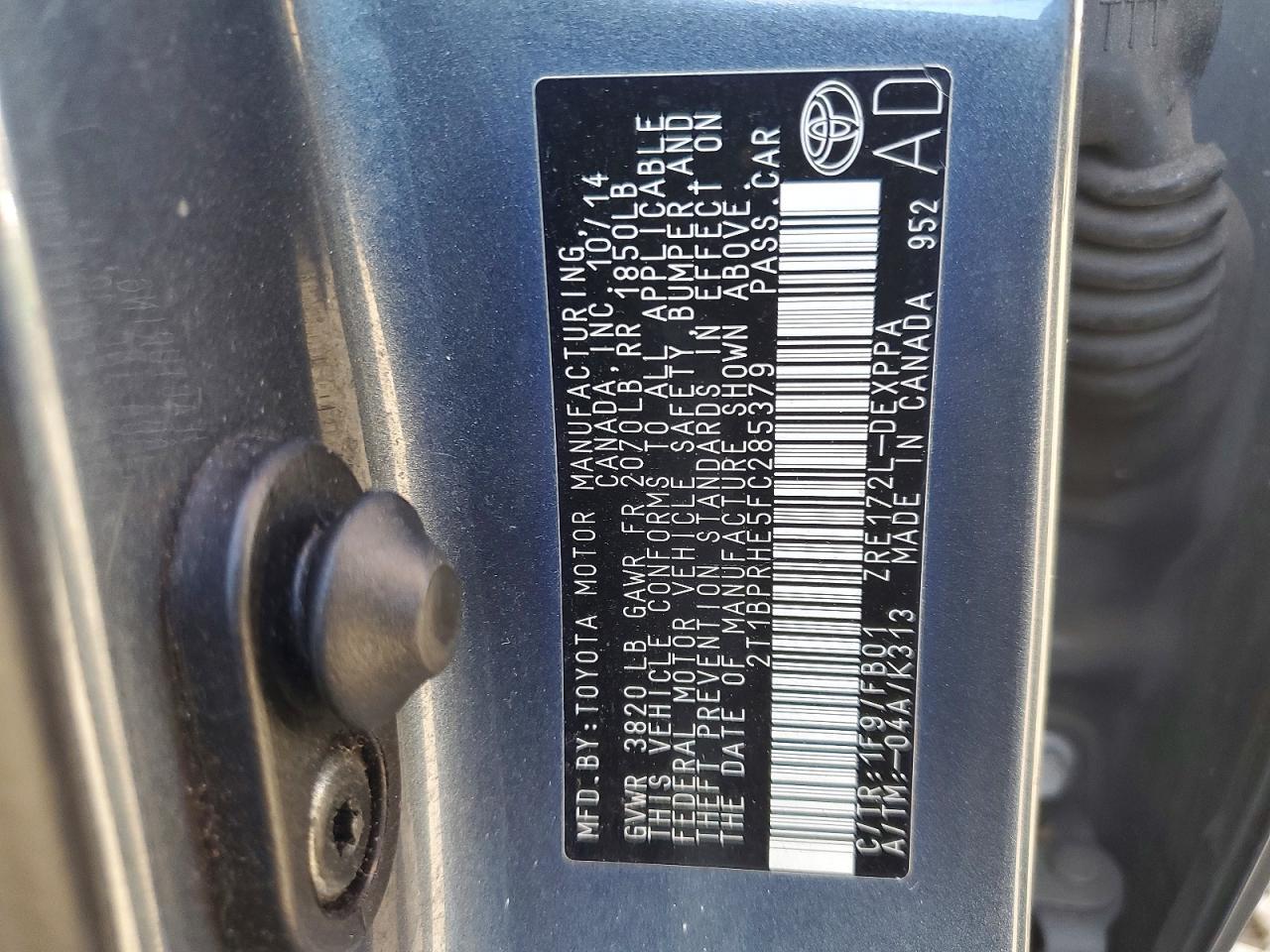 2015 Toyota Corolla eco